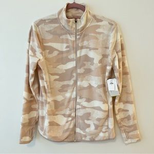 Blush pink camo fleece